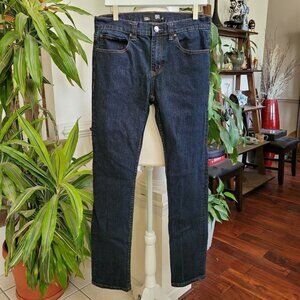 RSQ Men's Sz 32x34 London Skinny Jeans Dark Wash EUC Skinny Straight Leg Tilly's